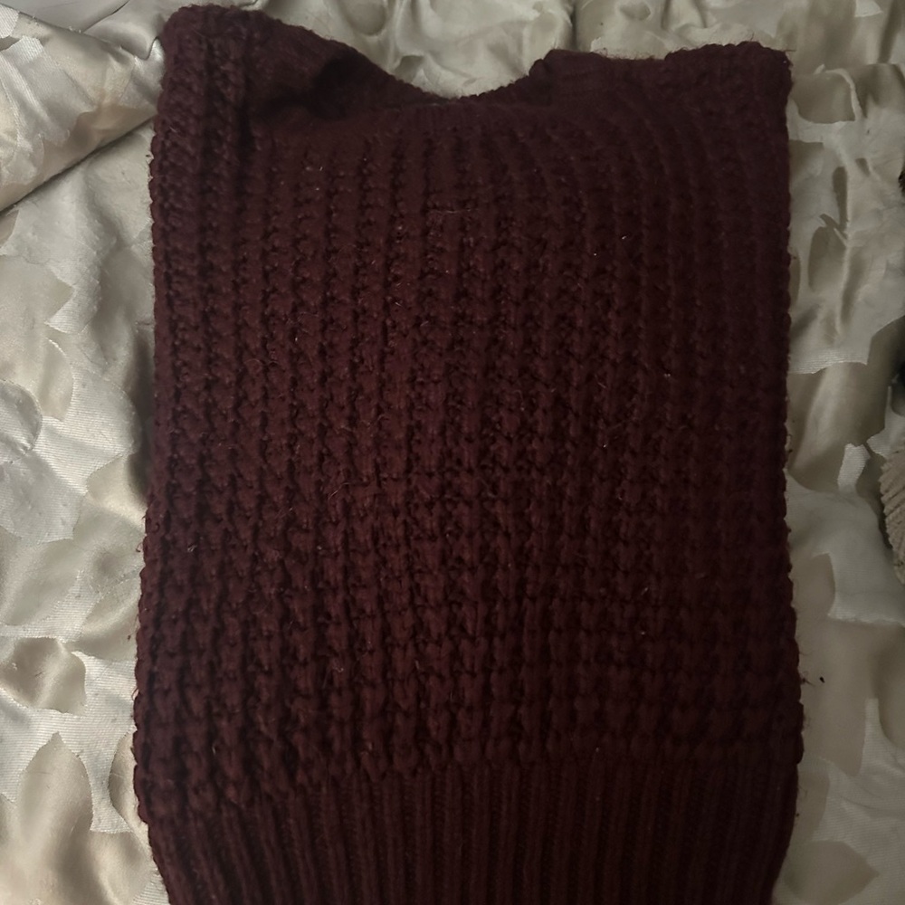 Elegant Maroon Turtleneck Sweater